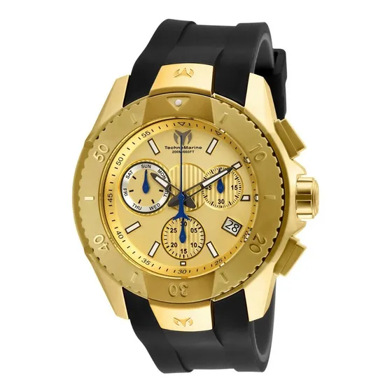 Reloj Hombre Technomarine Uf6 Crono Dorado Suizo 617001