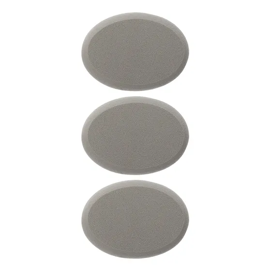 3 Peças Úteis De Puff Loose Powder Puff Oval Powder Puff Par