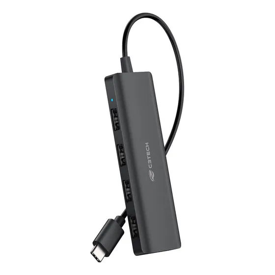 Hub Usb 2.0 4 Portas Usb-usb C Hu-c230bk C3tech