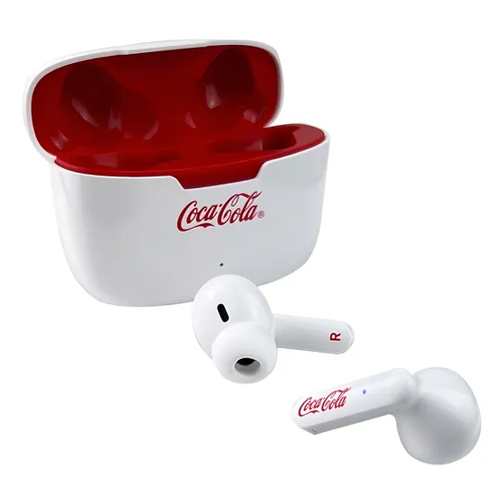 Fone Bluethooth Tws Flow Coca-cola Edição Limitada Iwill Cor Branco