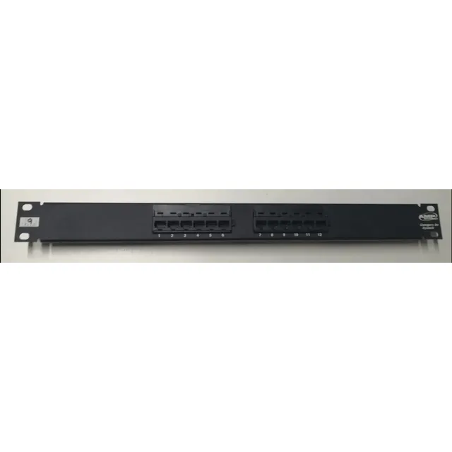 Patch Panel Amp 12 Puertos Rj-45 Cat. 5e.