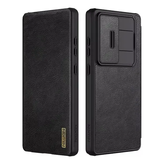 Case Nillkin Qin Pro Leather Para Samsung S24/s25 Ultra Negro S25 Ultra