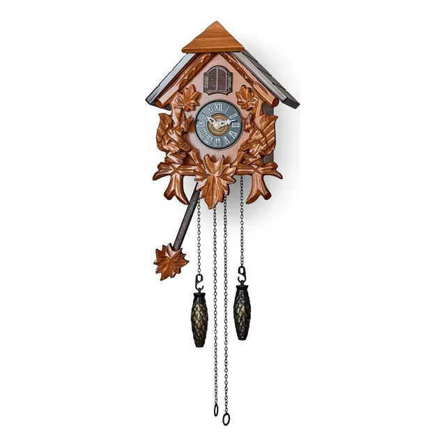 Timegear Reloj De Pared De Cuco Con Modo De Estilo Tradicion