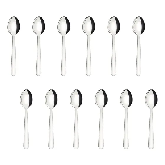 Cuchara De Cafe Tramontina Gastronomia X 12 Unid. Malibu Mango Acero Inox