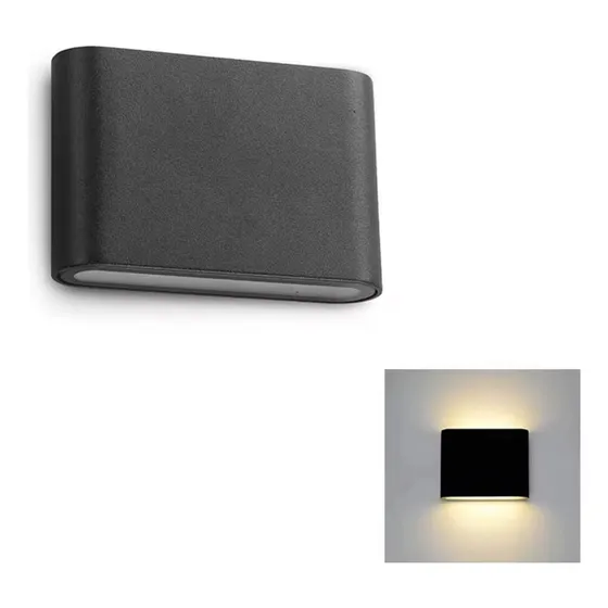 Aplique Led Pared 6w 220v Blanco Cálido Bidireccional