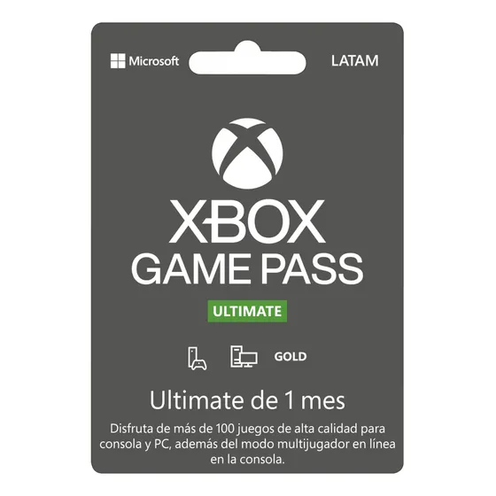 Game Pass Ultimate 1 Mes Codigo Digital
