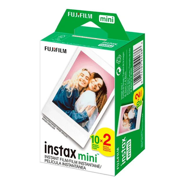 Pack De Pelicula Fujifilm Instax Mini X 20 Unid