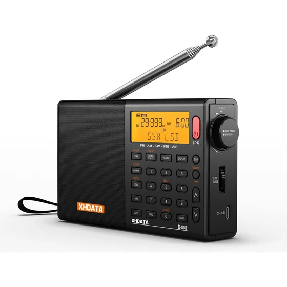 D-808 Radios Steren Am Fm Sw Lw Banda De Aire Alarm Clock