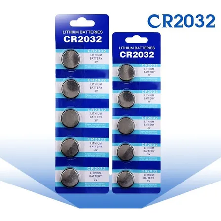 Pack Tira 5 Pilas Tipo Boton Litio Cr2032 Lithium