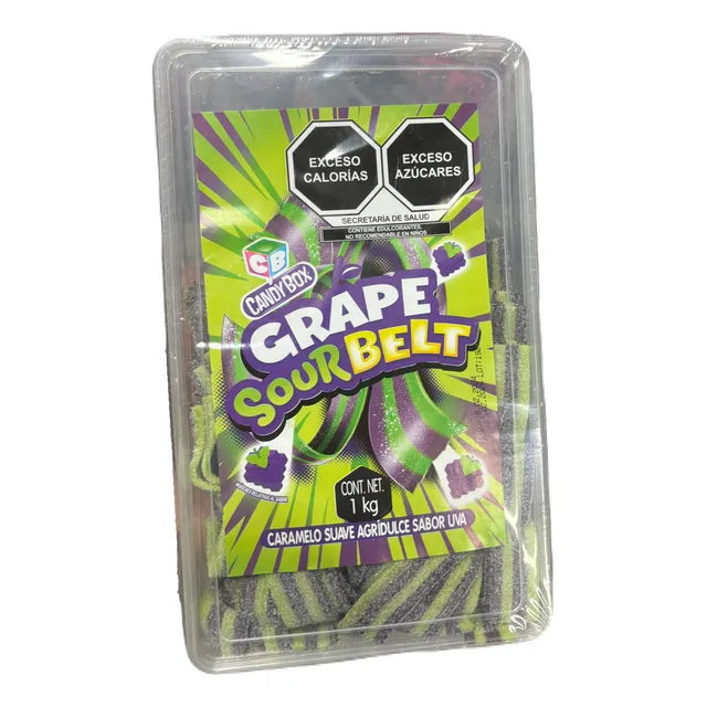 Caramelo Grape Sour Belt 1kg