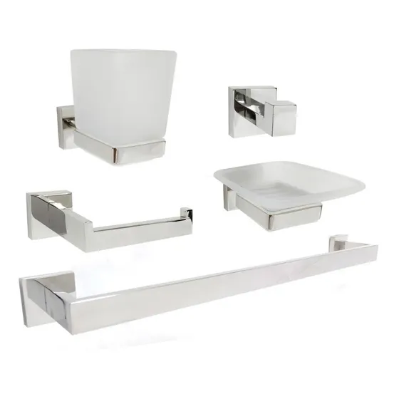 Kit De Accesorios Piezas Para Baño Bari Brush Nickel