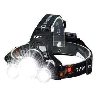 Fluoreled Lanterna Cabeça Recarregåvel Triplo T6 Led Cree Fluoreled Lanterna Cabeça Recarregåvel Triplo T6 Led Cree
