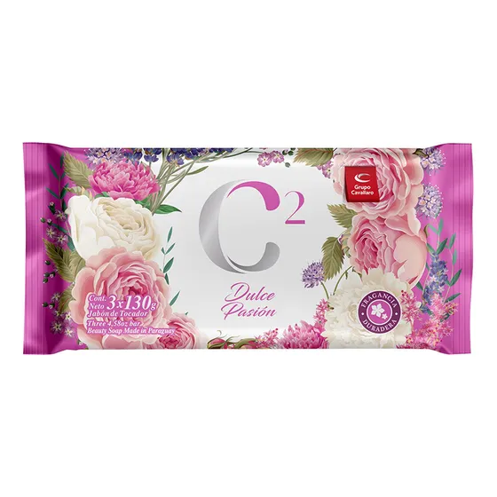 Jabón De Tocador Pasión C2 Cavallaro Tripack 390 Grs
