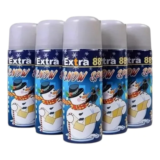 12 Nieves Spray Nieve Artificial Cotillón Navidad Fiestas