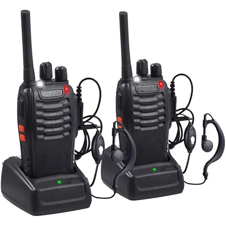 Kit 2 Walkie Talkie Baofeng 888s + Manos Libres