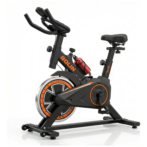 Bicicleta ergométrica Ultra Quiet Spinning Gym 13 kg preta