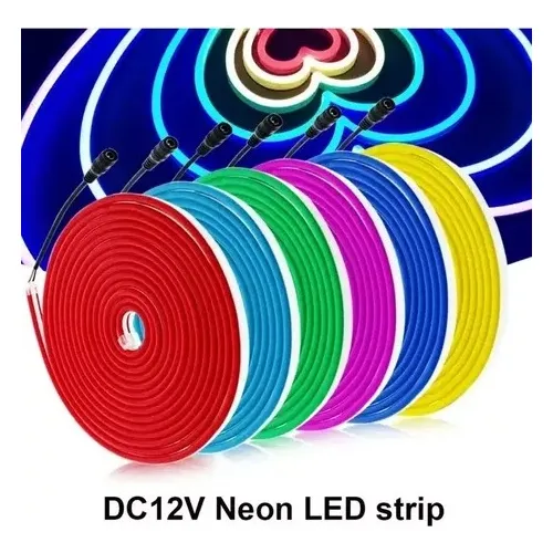 Cinta Luces Led 5 Mts De Neón Flexibles 12v