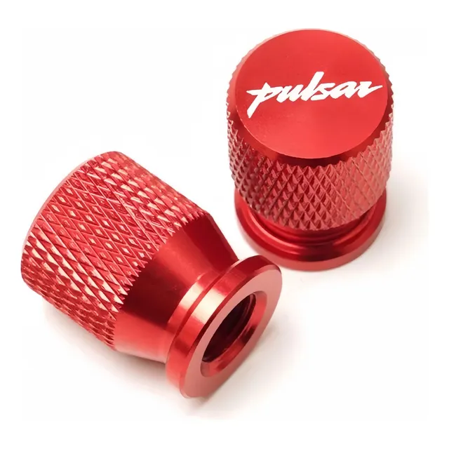 Válvula De Aluminio For Bajaj Pulsar Ns200 Rs200 Tapón Rojo