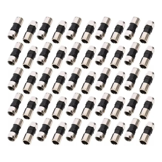 Conector De Tv F Rg6 Directv Video Cable Calidad Pack X50
