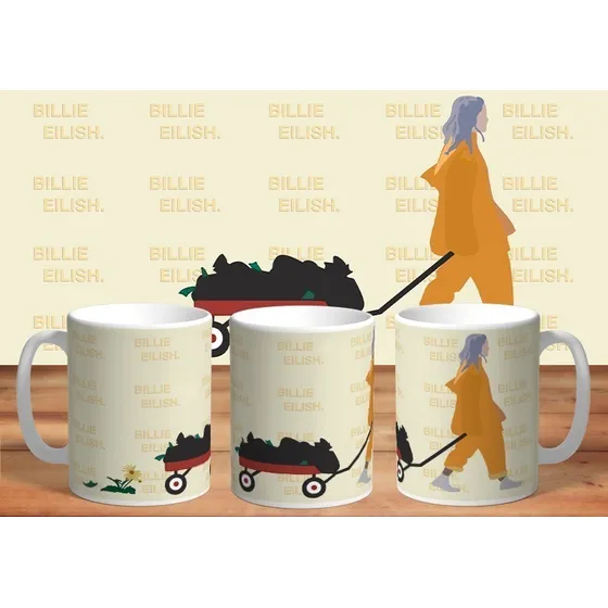 Taza De Ceramica Sublimada Billie Eilish: Bellyache