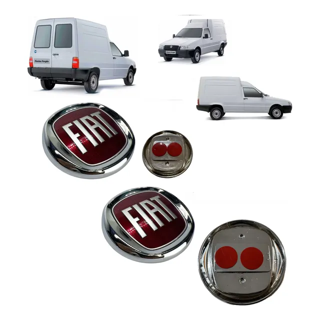 Kit Emblemas Fiorino Quadrada 2004 A 2014 Cores