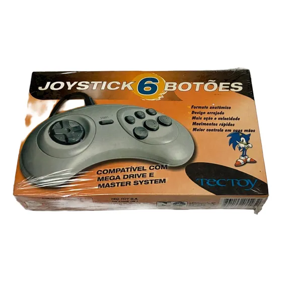 Controle Novo Lacrado Tectoy P Mega Drive E Master 6 Botoes