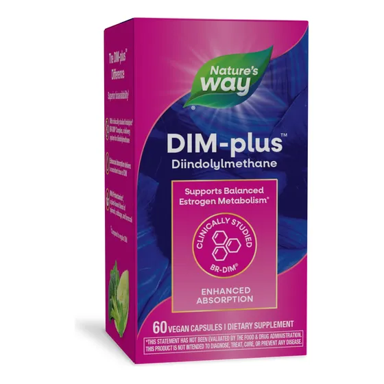 Suplemento Nature's Way Dim-plus De Diindolilmetano, 60 Cáps