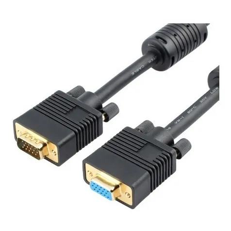 Cable Extension Vga Macho A Hembra 5 Metros Filtros 15pin