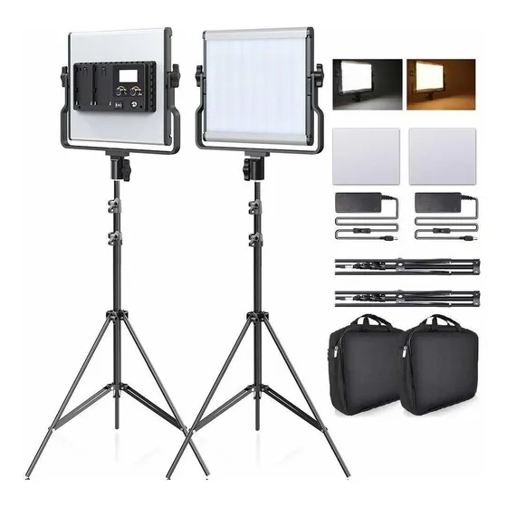 Led Luz Video Soporte 79 Pantalla Lcd Bicolor 3960 Lux