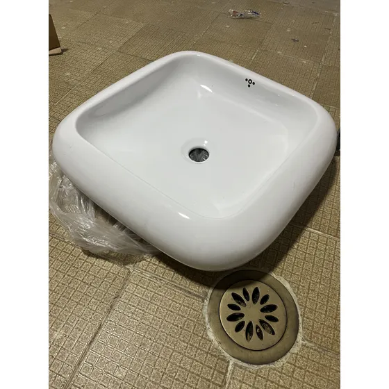 Lavamanos Marca Torrenti Sobre Tope, Nuevo, Color Blanco