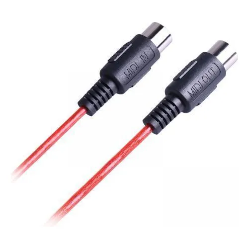 Para 4 Cable Midi Din Macho A Macho De 5 Pines, Rojo 0,5
