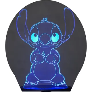 LuminĂĄria 3d Led Stitch | Abajur | 7 Cores LuminĂĄria 3d Led Stitch | Abajur | 7 Cores