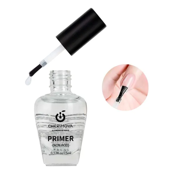 Primer Sin Ácido Para Uñas Esmaltes Manicure Cherimoya 15ml