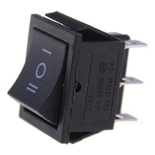 Interruptor Kcd4 Er, Negro, Dpdt, Encendido/apagado/encendid Interruptor Kcd4 Er, Negro, Dpdt, Encendido/apagado/encendid
