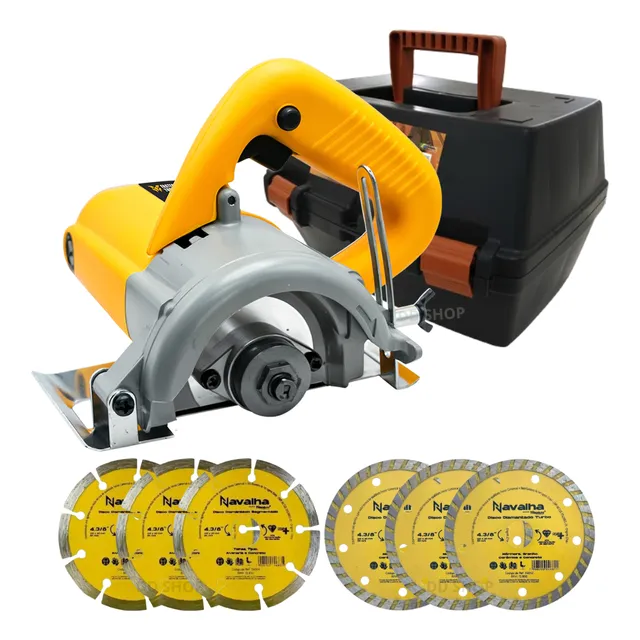 Kit Completo Serra Mármore Fasterr 1240w C/ Maleta E Discos