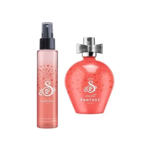 Avon Set X 2 Perfume Secret Attitude Crush +splash Corporal 