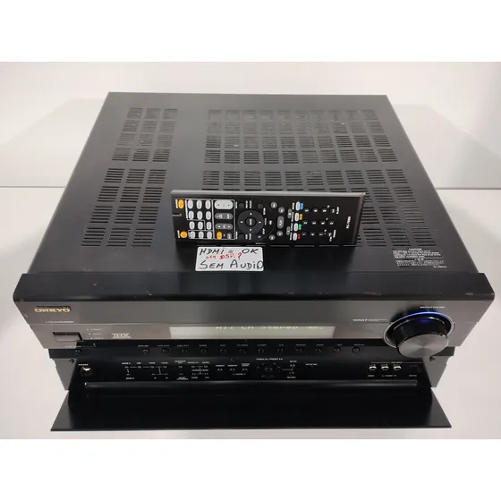 Receiver Onkyo Tx-nr807 C/ Hdmi + Cr Sem Dsp Defeito Sem Som