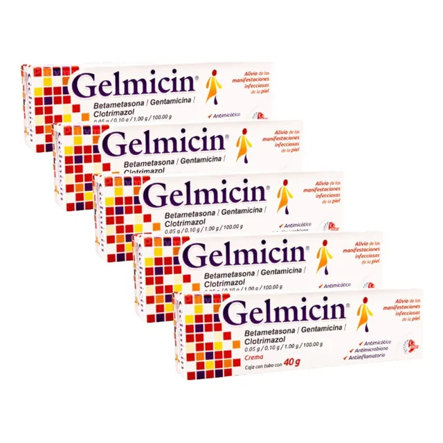 Gelmicin Crema 5 Piezas 40gr C/u