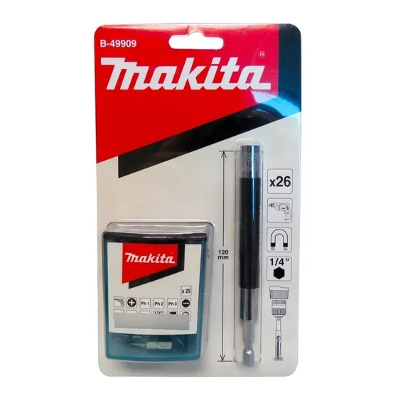 Juego Puntas Adaptador Makita B-49909 Set 26 Philip Plana Bb