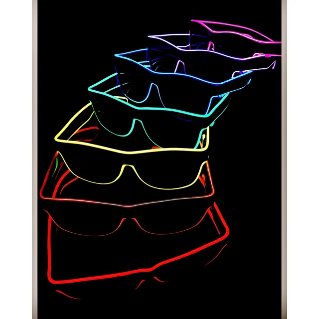 Lentes Luz Led Neón Fiestas Neón Cotillón Luminoso