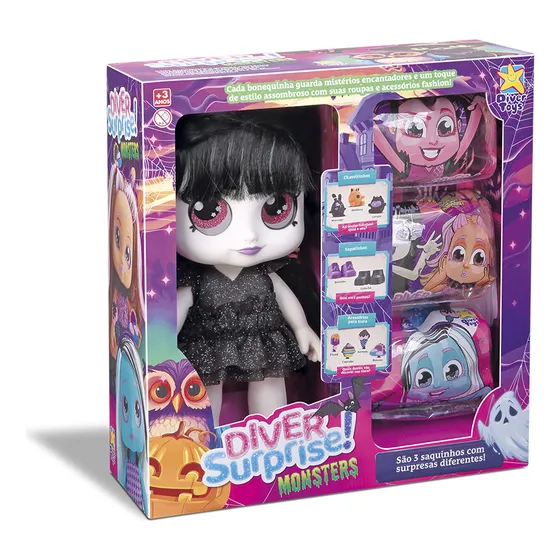 Muñeca Diver Surprise Monster Wandinha
