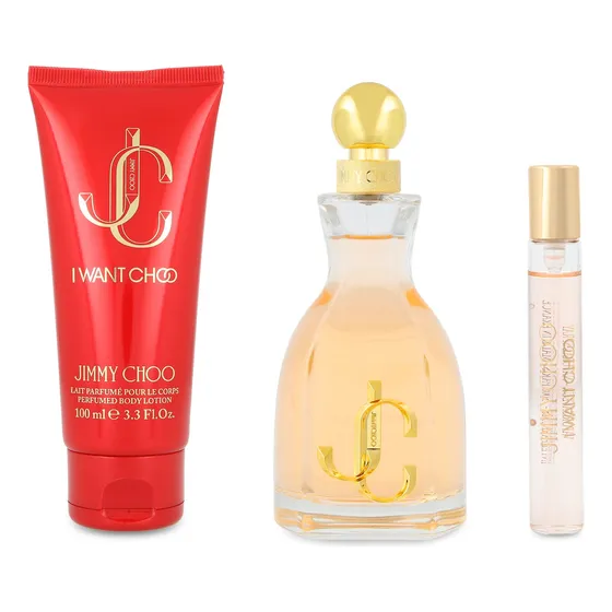 Z4 Set Jimmy Choo I Want Choo 3pzs 100ml Edp Spray/ Body Lot