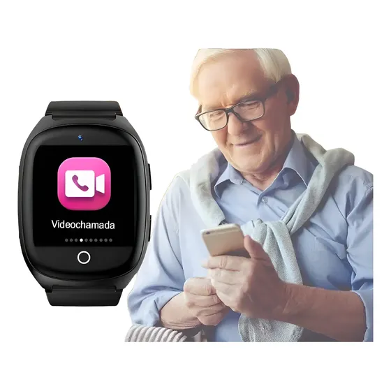 Smartwatch Idoso Celular 4g Gps Monitora Quedas Localiza Pre