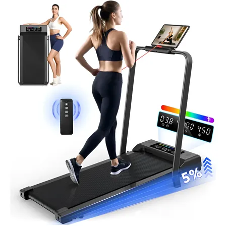 Esteira Elétrica Ergométrica Fitness Dobrável Com Tela Led Preto 220v