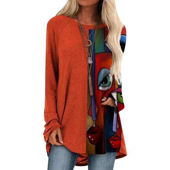 Camisa Manga Larga Para Dama Informal Suelta Botone