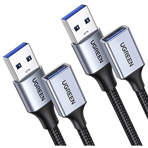 Cable De Extensión Usb Ugreen 2 Pack, (3 Ft+ 3 Ft) 8sxyn