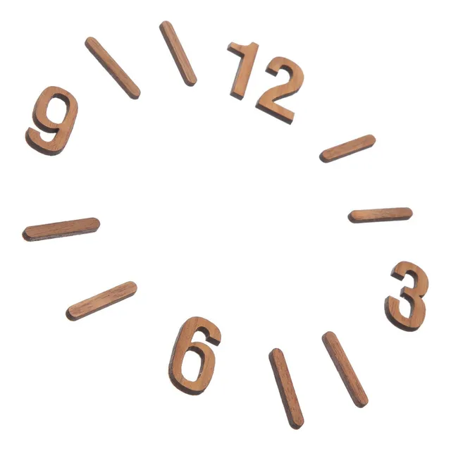 Reloj Numero Madera Diy Digital Colgante Decoracion Arte