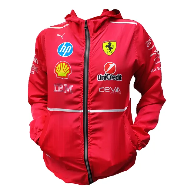 Chaqueta Cortaviento Ferrari F1 2025 Damas Caballeros