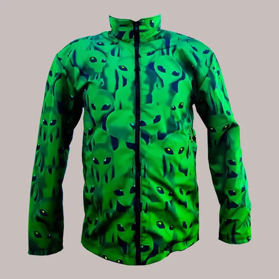 Chamarra Estampada Ovni Unisex
