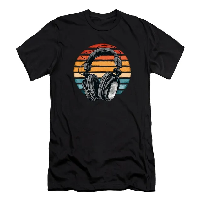 Camiseta Retro Vintage De Audífonos 70s 80s Unisex